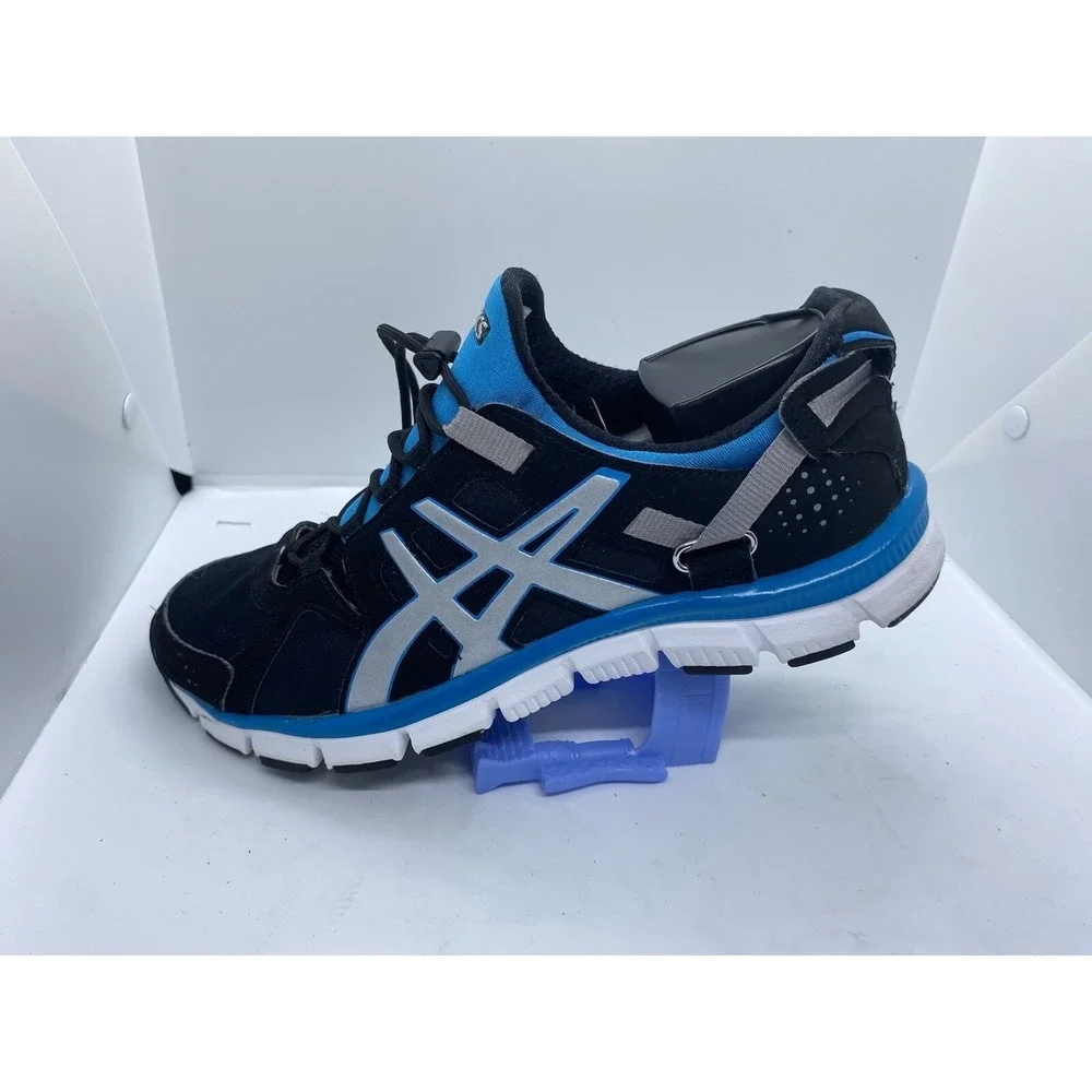 Asics Gel Synthesis Women's Size 9 Running Athletic Shoes, Black/Blue H350L